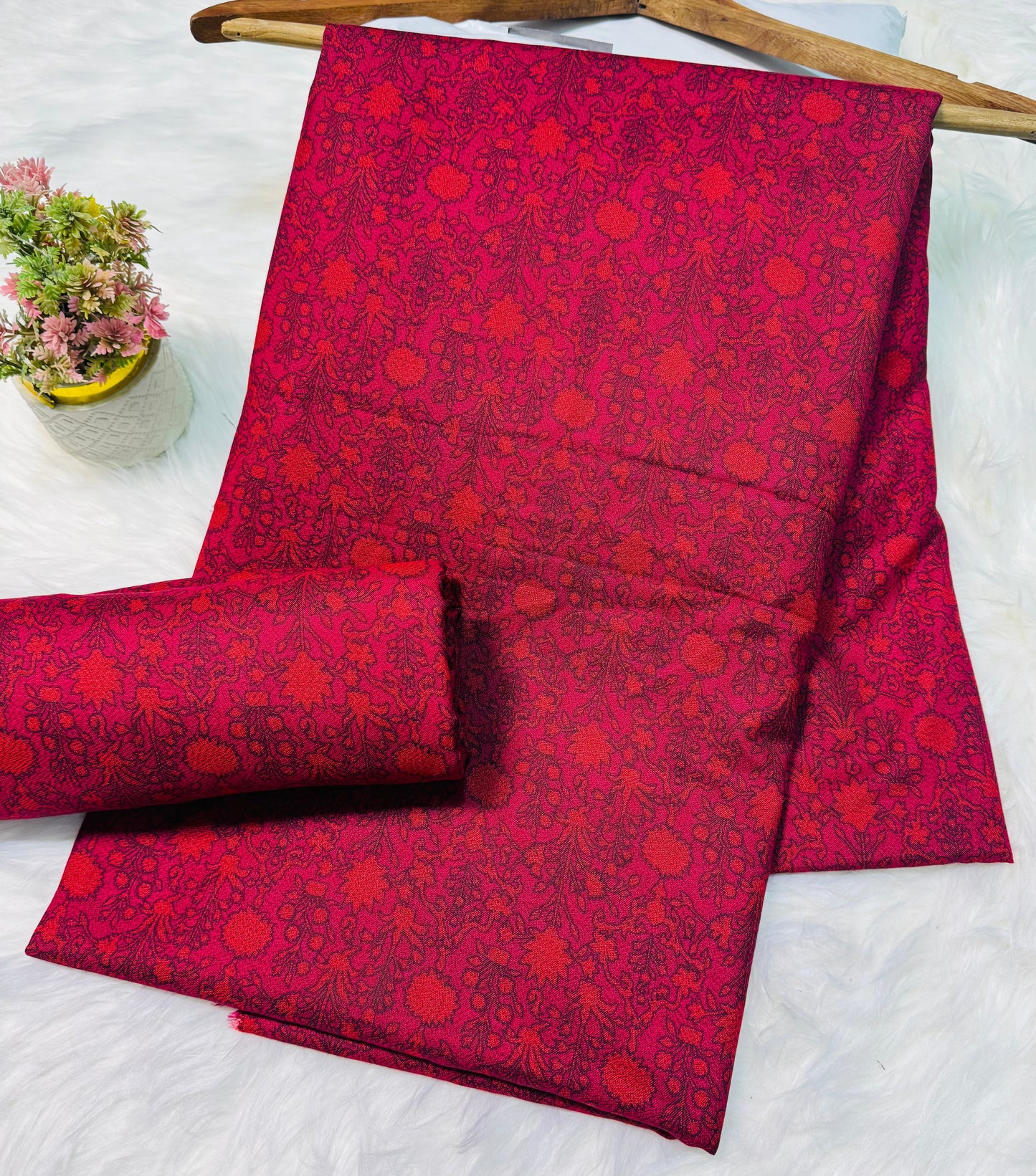 Unstitched Premium Dhanak 2PC Suit Fabric - 007