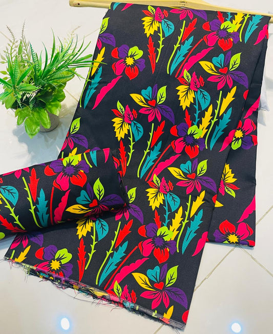 Mid Session Unstitched Cotton Suit – Digital Print Aroma Cotton – 4.5 Meter – Premium Quality