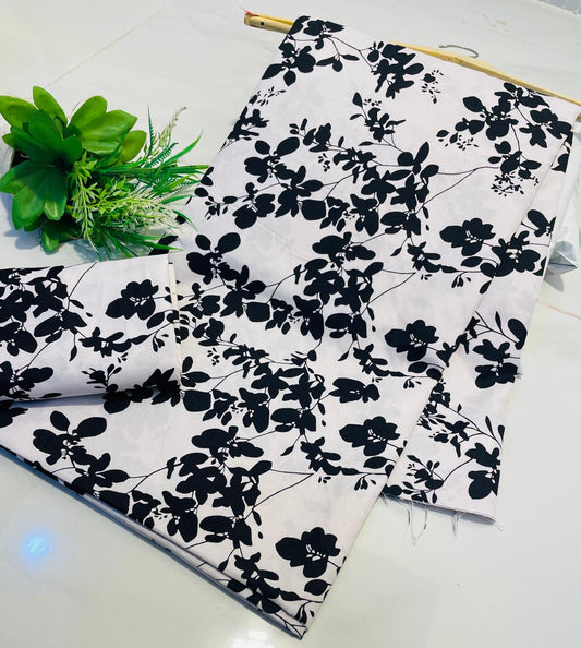 Summer Unstitched Cotton Suit – Digital Print Aroma Cotton – 4.5 Meter – Premium Quality