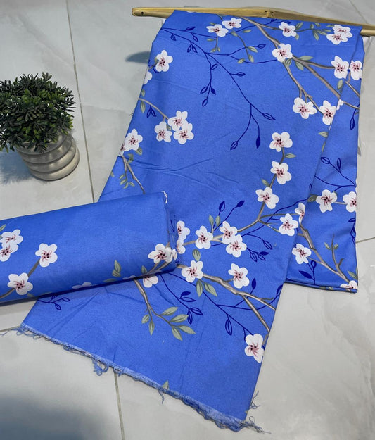 Summer Unstitched Cotton Suit – Digital Print Aroma Cotton – 4.5 Meter – Premium Quality