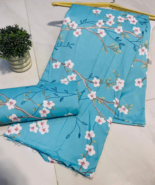 Summer Unstitched Cotton Suit – Digital Print Aroma Cotton – 4.5 Meter – Premium Quality