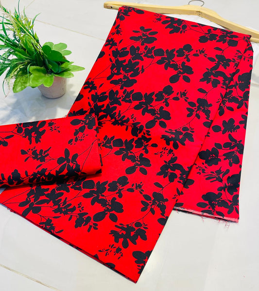 Summer Unstitched Cotton Suit – Digital Print Aroma Cotton – 4.5 Meter – Premium Quality
