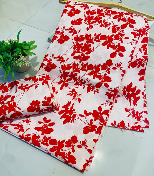 Summer Unstitched Cotton Suit – Digital Print Aroma Cotton – 4.5 Meter – Premium Quality