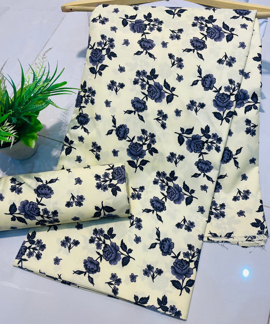 Summer Unstitched Cotton Suit – Digital Print Aroma Cotton – 4.5 Meter – Premium Quality