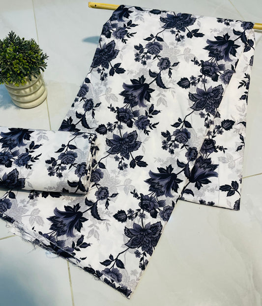 Summer Unstitched Cotton Suit – Digital Print Aroma Cotton – 4.5 Meter – Premium Quality