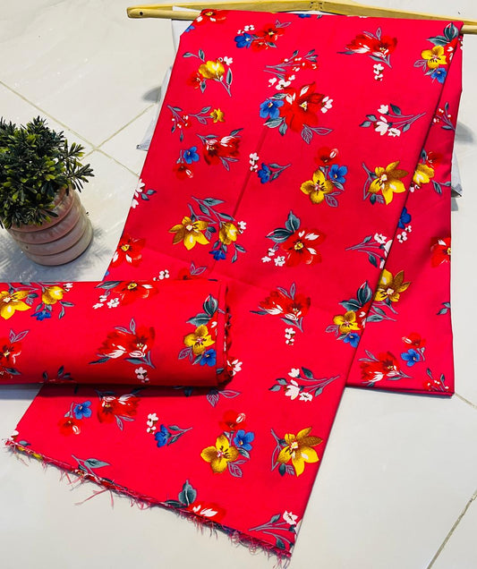 Summer Unstitched Cotton Suit – Digital Print Aroma Cotton – 4.5 Meter – Premium Quality