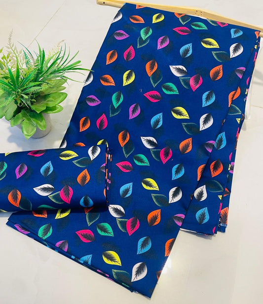 Summer Unstitched Cotton Suit – Digital Print Aroma Cotton – 4.5 Meter – Premium Quality