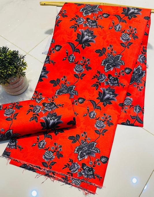 Summer Unstitched Cotton Suit – Digital Print Aroma Cotton – 4.5 Meter – Premium Quality