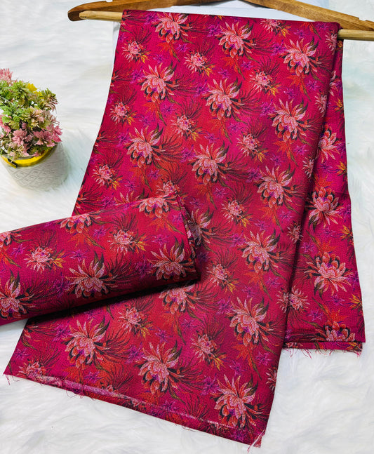 Unstitched Premium Dhanak 2PC Suit Fabric - 0019