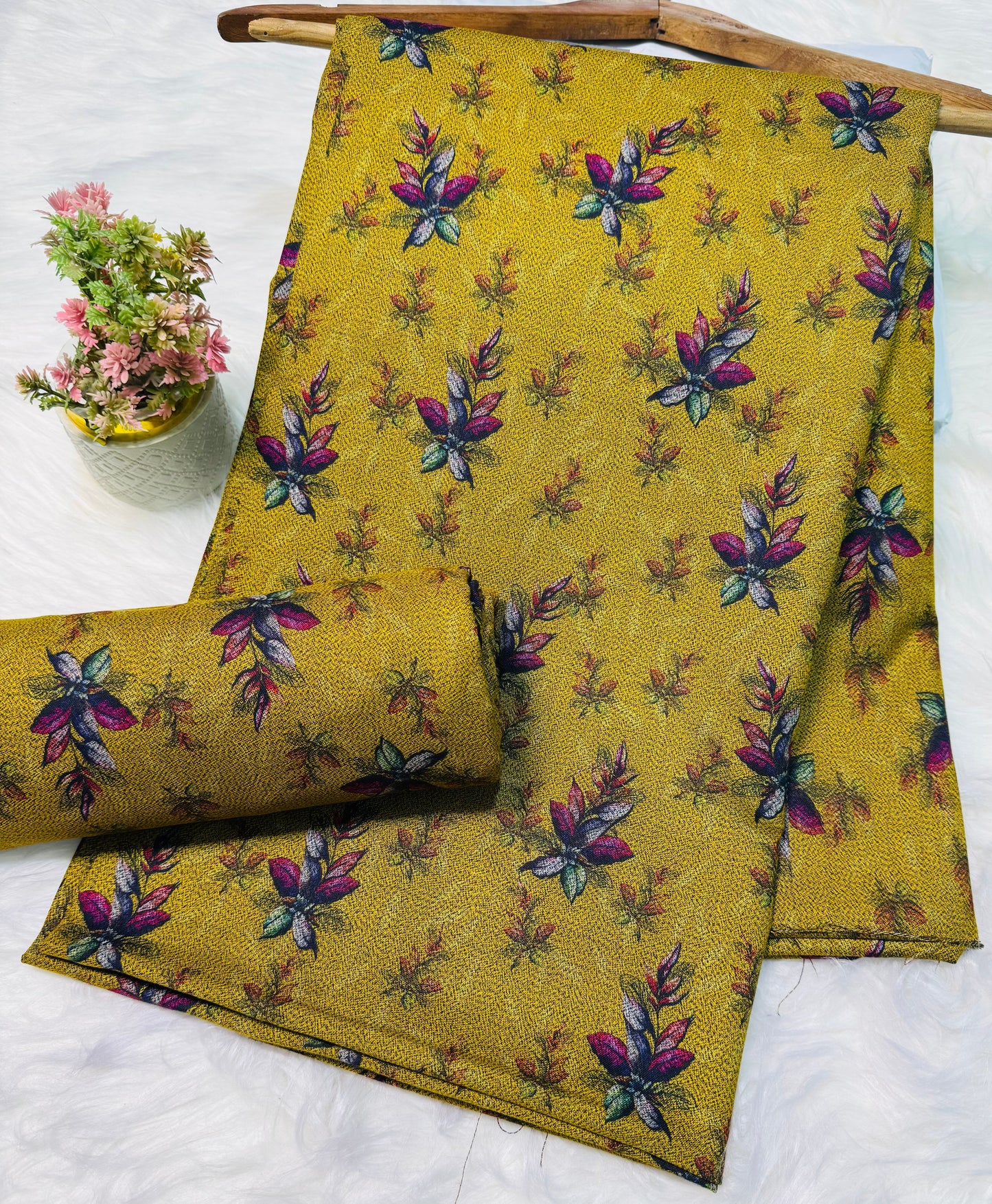 Unstitched Premium Dhanak 2PC Suit Fabric - 003